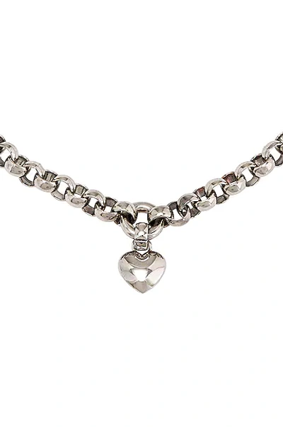 Shop Laura Lombardi Amorina Pendant Necklace In Silver