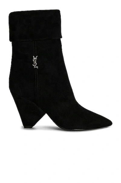 Shop Saint Laurent Liz 85 Boots In Nero