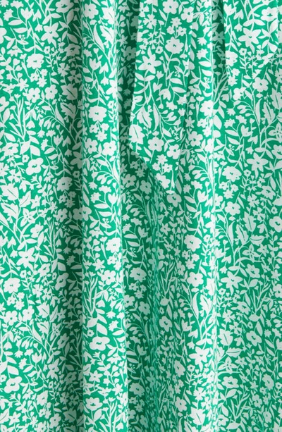Shop Boden Lace Detail Tie Waist Maxi Dress In Rich Emerald Wildflower Sprig