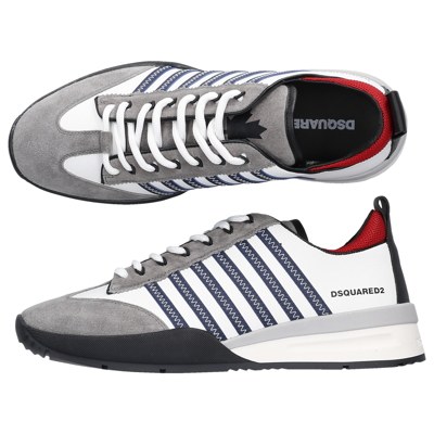 Shop Dsquared2 Low-top Sneakers Legend Calfskin Suede In White