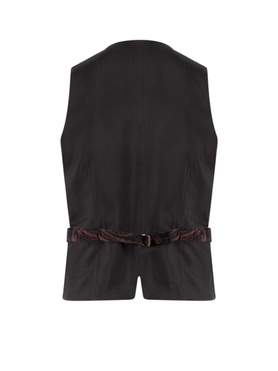 Shop Etro Vest In Black