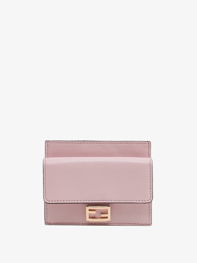 Shop Fendi Card Holder In Pink