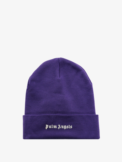 Shop Palm Angels Hat In Purple