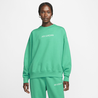 Jordan Air Women's Crew Sweatshirt In Green | ModeSens