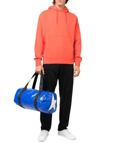 Shop Golden Goose Men's Blue Polyurethane Travel Bag
