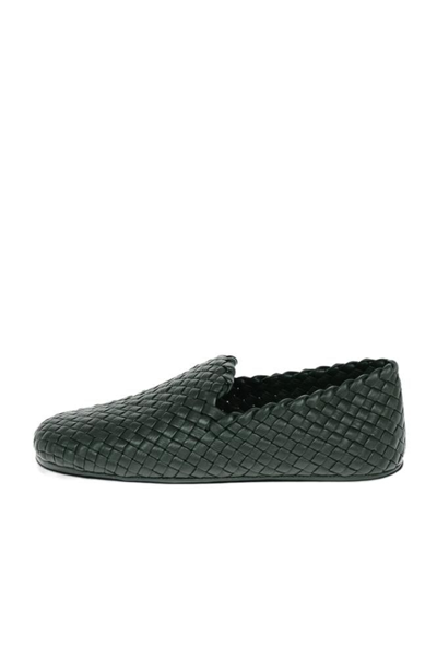 Shop Bottega Veneta Men's Green Other Materials Loafers