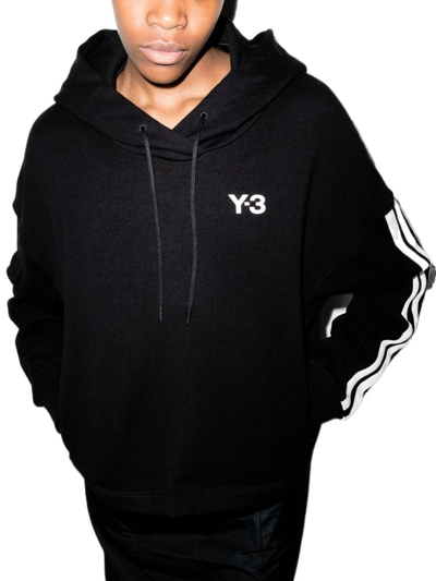 Shop Adidas Y-3 Yohji Yamamoto Women's Black Cotton Sweatshirt