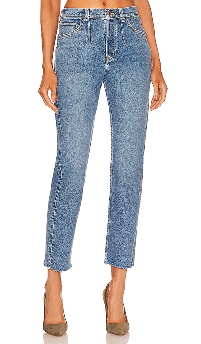 Shop Free People X Care Fp A New Day Mid Jean In Blue