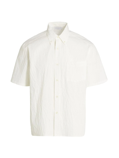 Shop John Elliott Men's Crinkled Button-down Shirt In White