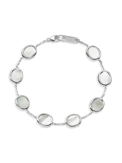 Shop Ippolita Women's Polished Rock Candy Sterling Silver & Mother-of-pearl Station Bracelet