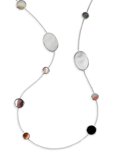 Shop Ippolita Women's Polished Rock Candy Sterling Silver & Multi-stone Long Station Necklace