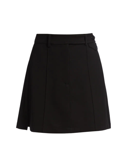 Shop Anine Bing Women's Nikita Knit A-line Miniskirt In Black