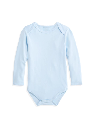 Shop Bella Bliss Baby Boy's Long-sleeved Pima Bodysuit In Blue