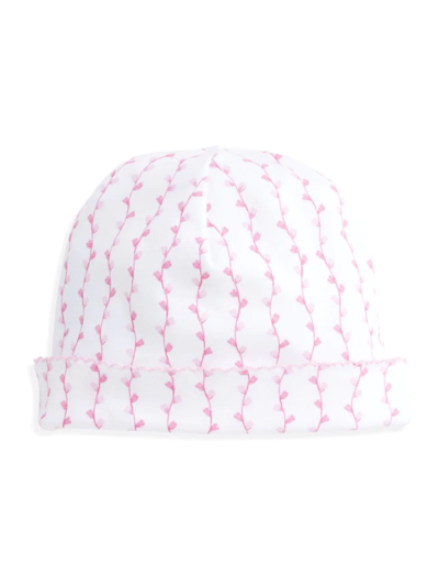 Shop Bella Bliss Baby's Printed Pima Hat In Pink Heartstrings