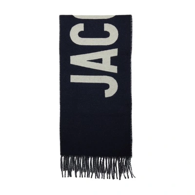 Jacquemus Tassel Scarf In Navy