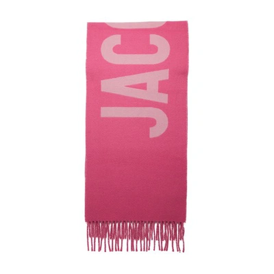 Shop Jacquemus Scarf In Multi Pink