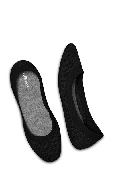 Allbirds Womens  Tree Breezers Woven Pumps In Jet Black