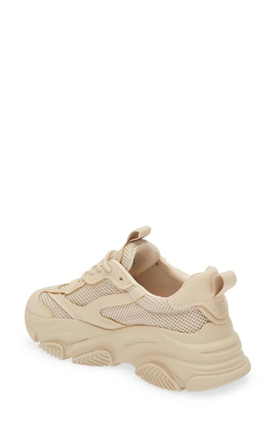 Steve Madden Possession Chunky Lace-up Sneakers In Tan-neutral In Tan
