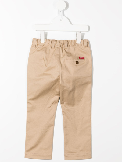 Shop Familiar Straight-leg Chinos In Brown