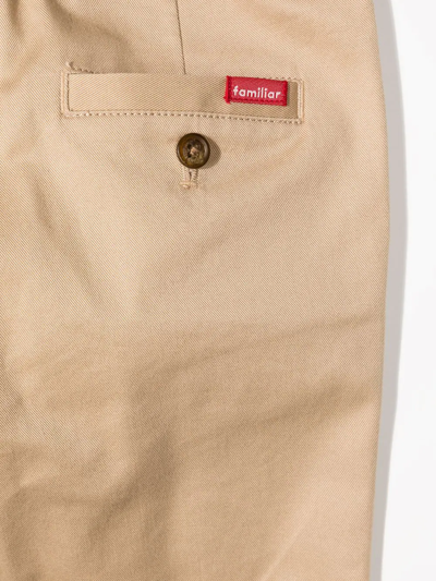 Shop Familiar Straight-leg Chinos In Brown