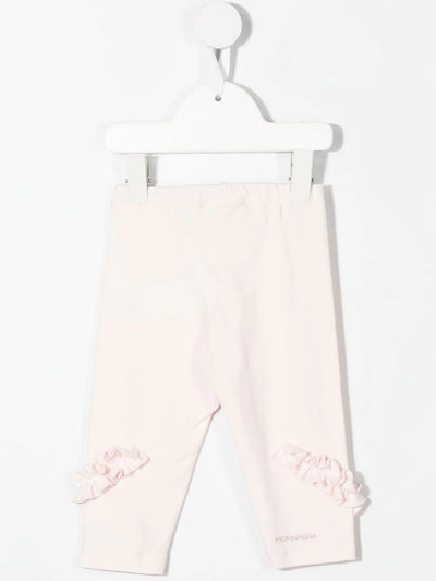 Shop Monnalisa Ruffled-detail Leggings In Pink