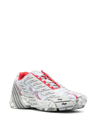 Diesel Camo-mesh Sneakers With Rubber Overlays In H9307