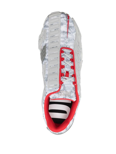 Diesel Camo-mesh Sneakers With Rubber Overlays In H9307