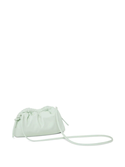 Shop Mansur Gavriel Mini Cloud Leather Clutch In Green