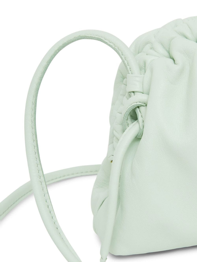 Shop Mansur Gavriel Mini Cloud Leather Clutch In Green