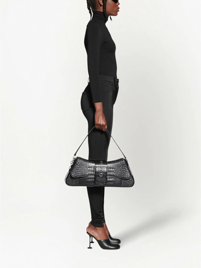 Balenciaga Skinny-leg Zip-hem Legging Pants In Black