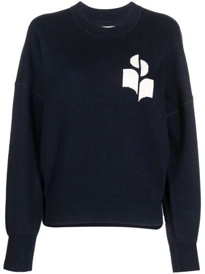Shop Isabel Marant Étoile Atlee Intarsia-knit Relaxed Jumper In Blue