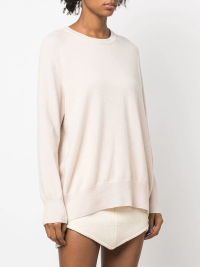 Shop Chinti & Parker Long-sleeved Cashmere Jumper In Neutrals