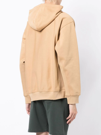 Carhartt American Script Cotton Hoodie In Brown