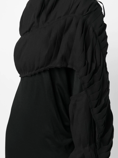 Shop Yohji Yamamoto Wool And Cotton Dress In Black