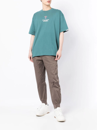 Shop Aape By A Bathing Ape Aapenow Utility Trousers In Green