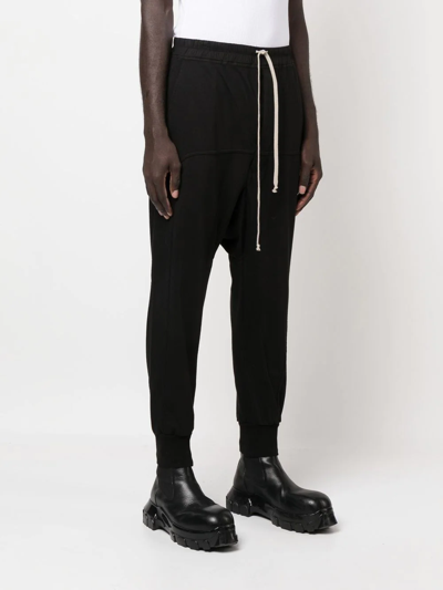 Shop Rick Owens Drkshdw Drawstring-waist Drop-crotch Trousers In Black