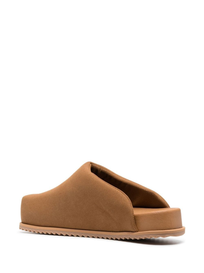 Shop Yume Yume Square-toe Sandals In Brown