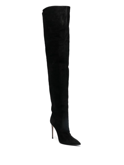 Le Silla Carry Over Thigh-high Boots In Black