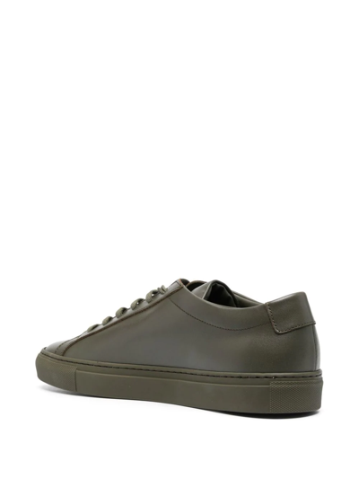 Common Projects Original Achilles Low Leather Sneaker In Green
