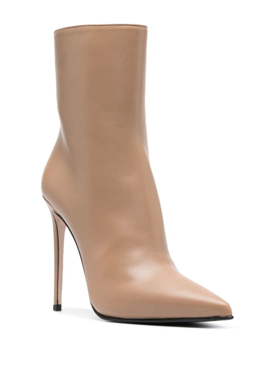 Shop Le Silla Eva 120mm Ankle Boot In Neutrals