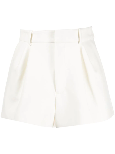 Area Crystal-detail Shorts In White