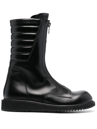 Shop Rick Owens Basket Creeper Ankle Boots In Black
