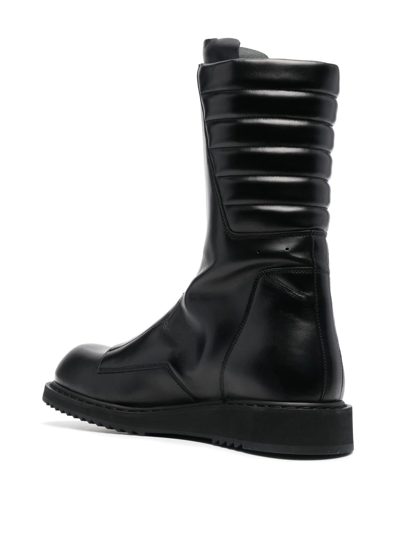 Shop Rick Owens Basket Creeper Ankle Boots In Black