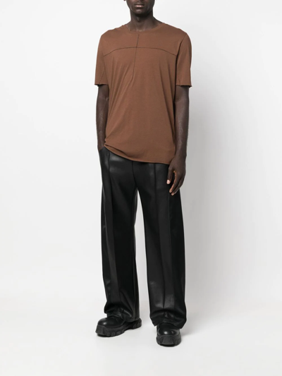 Shop Thom Krom Crew Neck Short-sleeved T-shirt In Brown