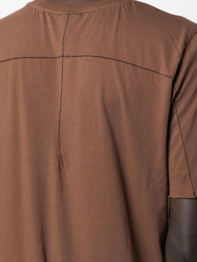 Shop Thom Krom Crew Neck Short-sleeved T-shirt In Brown