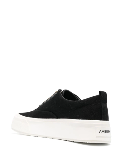 Shop Ambush Lace-up Flatform Sneakers In Black