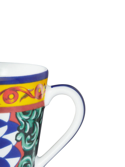 Shop Dolce & Gabbana Archive-print Porcelain Mug In White