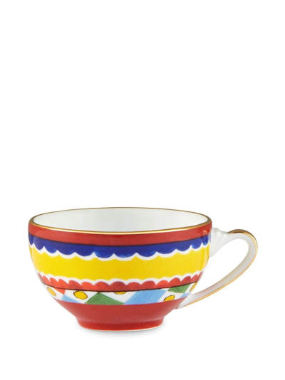 Dolce & Gabbana Carretto Siciliano Espresso Set In Yellow