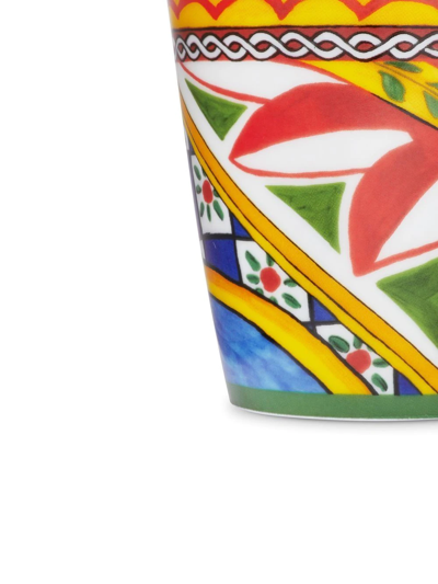 Dolce & Gabbana Carretto Siciliano Porcelain Mug In White