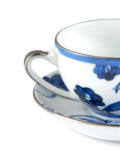 Shop Dolce & Gabbana Archive-print Porcelain Tea Set In White